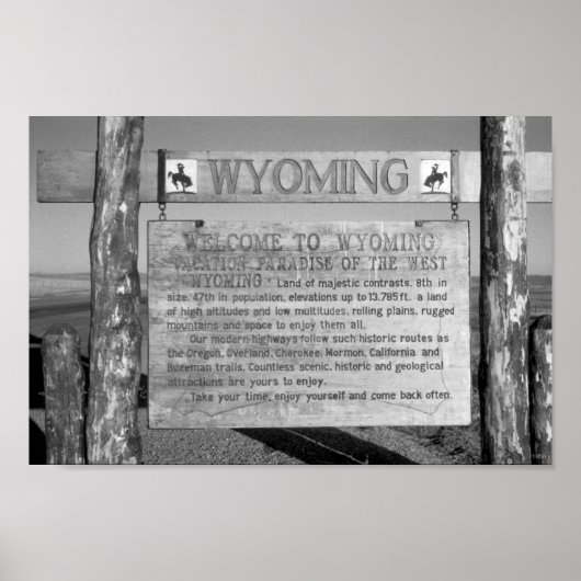 Willkommen in Wyoming 1959 Poster (Vorne)