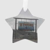 Willkommen in Wyoming Ornament (Rückseite)
