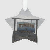 Willkommen in Wyoming Ornament (Vorderseite)