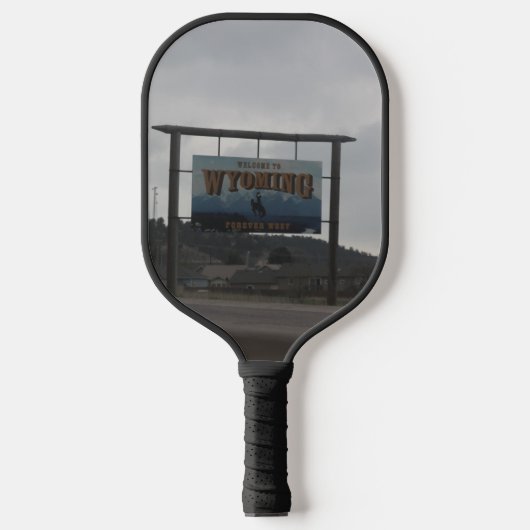 Willkommen in Wyoming Pickleball Schläger (Vorderseite)