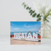 Willkommen in Yucatán Postkarte (Stehend Vorderseite)
