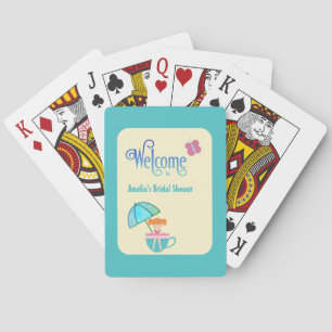 Willkommen Individuelle Name Brautparty Teacup But Spielkarten