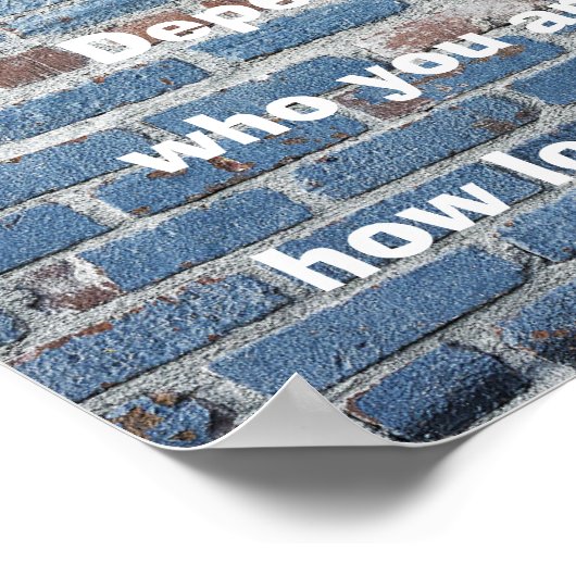 "willkommen...ish" lustiges Willkommenszeichen Poster (Ecke)