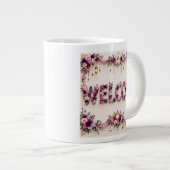 Willkommen Jumbo-Tasse (Vorderseite Rechts)