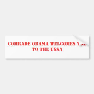 Willkommen Kameraden Obama Sie zum USSA Autoaufkleber