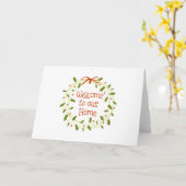 Willkommen Karte (Gelbe Blume)