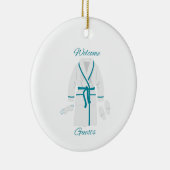 Willkommen Keramik Ornament (Rechts)