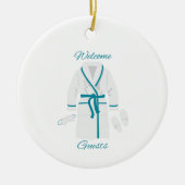Willkommen Keramik Ornament (Vorne)