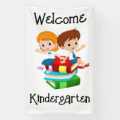 Willkommen Kindergarten Banner (Vertikal)
