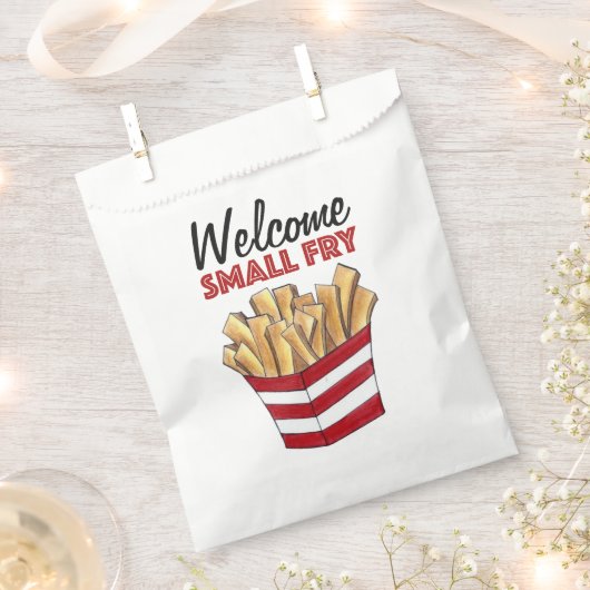 Willkommen Kleine Fry French Fries Feinschmecker B Geschenktütchen (Ausgeschnitten)