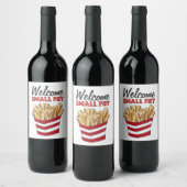 Willkommen Kleine Fry French Fries Feinschmecker B Weinetikett (Flaschen)