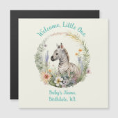 Willkommen, kleine Geburtshaus-Ankündigung/Baby-Du Magneteinladung (Vorne/Hinten)