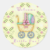 Willkommen Kleiner! Runder Aufkleber (Vorderseite)