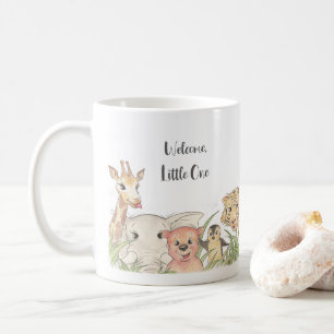 Willkommen Kleiner Safari-Baby Herzlichen Glückwun Kaffeetasse