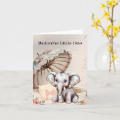 Willkommen Kleines Karte (Gelbe Blume)