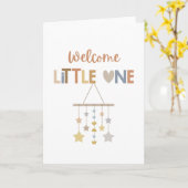 Willkommen Kleines | Kinderkarte Karte (Gelbe Blume)