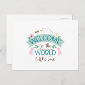 Willkommen Kleines Postkarte (Vorne/Hinten)