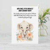 Willkommen, kleines Wunder! - Babydusche Party Einladung (Stehend Vorderseite)