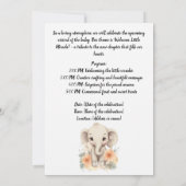 Willkommen, kleines Wunder! - Babydusche Party Einladung (Rückseite)