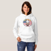 Willkommen Koch mit amerikanischer Flagge Hoodie (Vorne ganz)