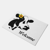 Willkommen Kuh Doormat Fußmatte (Schrägansicht)