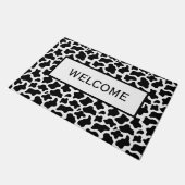 Willkommen Kuh Doormat Fußmatte (Schrägansicht)