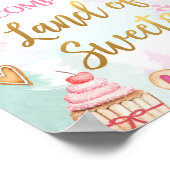 Willkommen Land der Süßigkeiten Nutcracker Balleri Poster (Ecke)