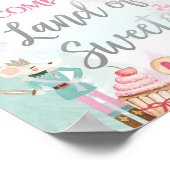 Willkommen Land der Süßigkeiten Nutcracker Balleri Poster (Ecke)