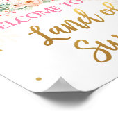 Willkommen Land der Süßigkeiten Nutcracker Balleri Poster (Ecke)