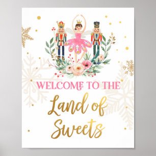 Willkommen Land der Süßigkeiten Nutcracker Balleri Poster
