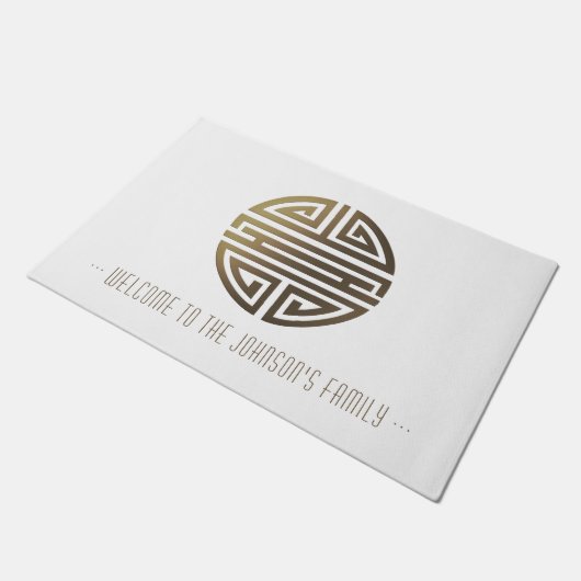 Willkommen| Langlebigkeit| Phantastisches chinesis Fußmatte (Schrägansicht)