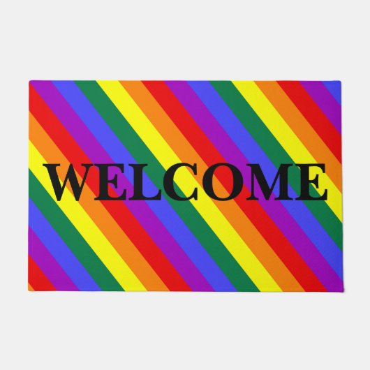 Willkommen LGBT Colors Doormat Fußmatte (Vorderseite)