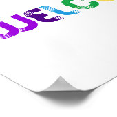 Willkommen LGBT-Regenbogenflagge Poster (Ecke)