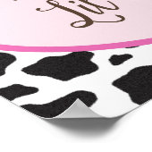 Willkommen Lil' Cowgirl Baby Duschbanner Poster (Ecke)