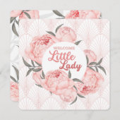 Willkommen Little Lady Blush Pink Peony (Vorne/Hinten)