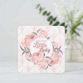 Willkommen Little Lady Blush Pink Peony (Stehend Vorderseite)