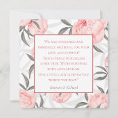 Willkommen Little Lady Blush Pink Peony (Rückseite)