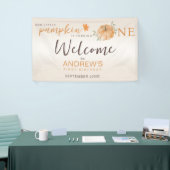 Willkommen Little Pumpkin Fall Erster Geburtstag Banner (Messeveranstaltung)