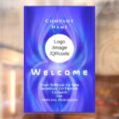 Willkommen-Logo Fensteraufkleber (Blatt 2)