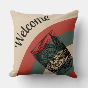 Willkommen London Big Ben Vintage Art Kissen