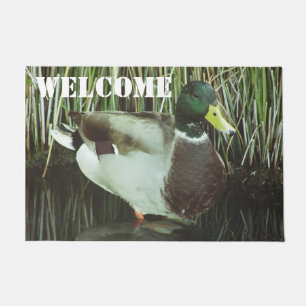 Willkommen Mallard Duck Foto Wilhelm Tell Fußmatte