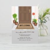 Willkommen Mat Housewarming Party Einladung (Stehend Vorderseite)