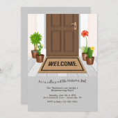 Willkommen Mat Housewarming Party Einladung (Vorne/Hinten)