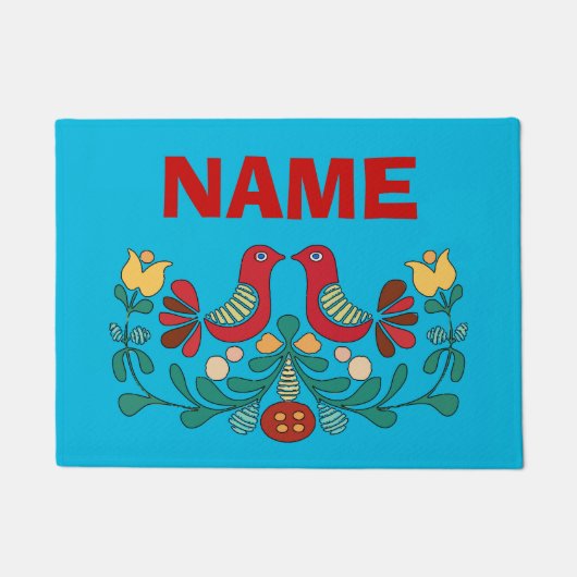 Willkommen Mat, willkommen Vögel. Name Doormat hin Fußmatte (Vorderseite)