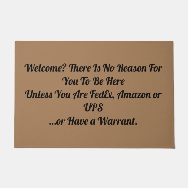 Willkommen? Matte (Vorderseite)