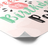 Willkommen Melon Sweet Poster Watermelon Geburtsta (Ecke)