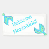 Willkommen Mermaids! Mermaid Party Banner (Horizontal)