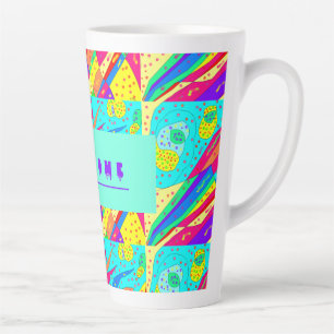 Willkommen mit Art Mosaik und Wörtern Milchtasse