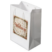 Willkommen Mittlere Geschenktüte (Rückseite Schrägansicht)
