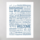 Willkommen Multilingual blass Poster (Vorne)